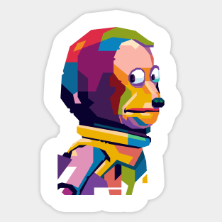 Monkey Meme Popart Sticker